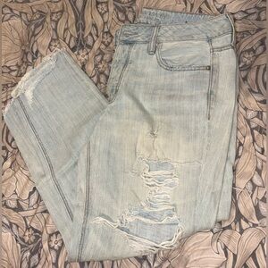 American Eagle Outfitters Light Blue Distressed Jeans